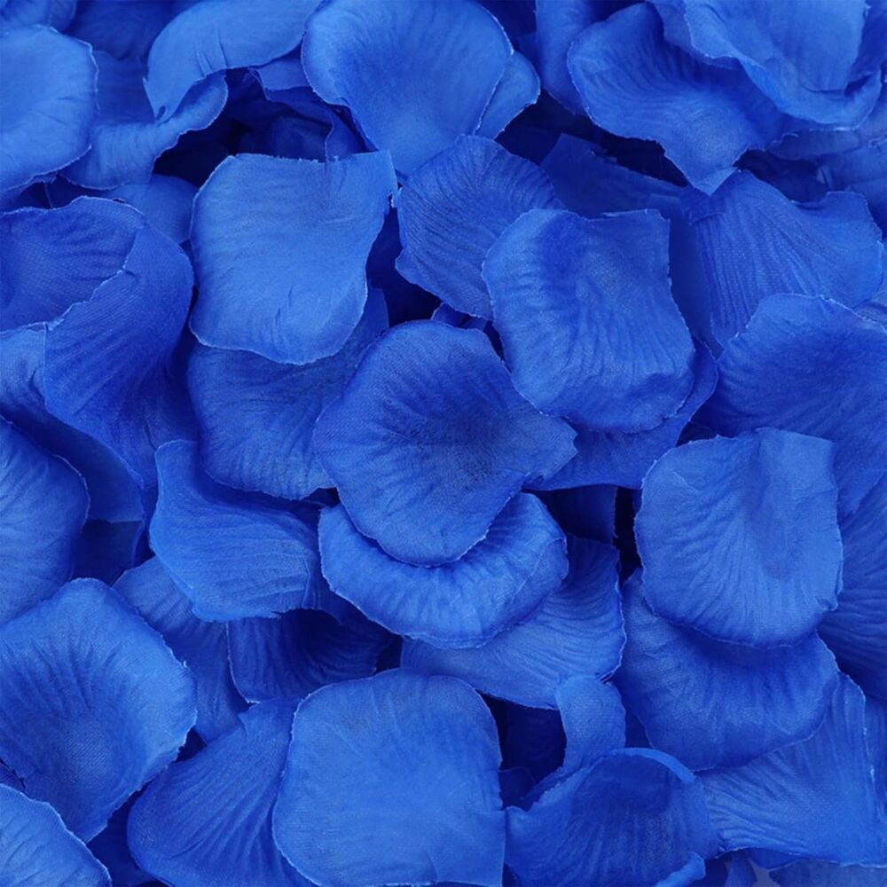 3000 PCS Artificial Fake Rose Petals - Blue Flower Decor